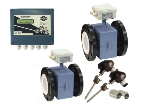  Теплосчетчик ТЭСМА-106 Дм 100/100 ПРП + термометры ТЭСМА-К